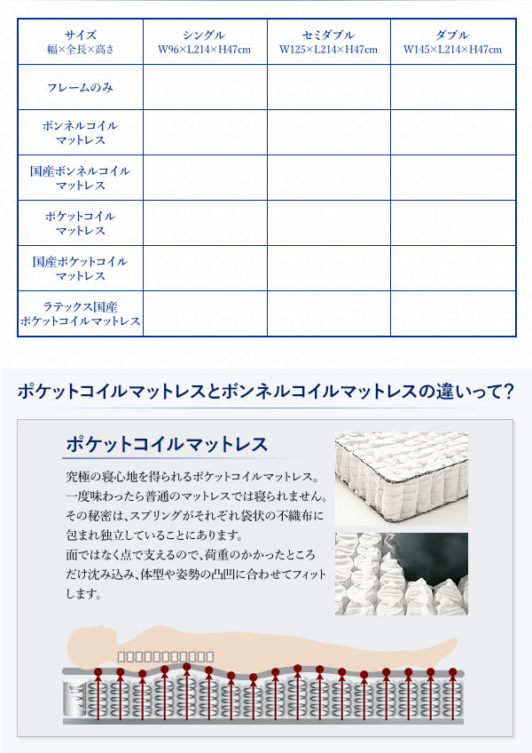 可動棚付きヘッドボード・収納ベッド BRUXA ブルーシャ 商品説明画像7