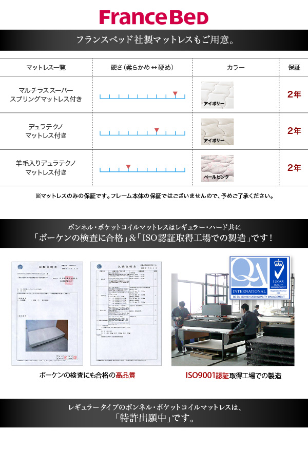 モノトーンモダンデザイン棚・コンセント付収納ベッド praily プレイリー 商品説明画像11