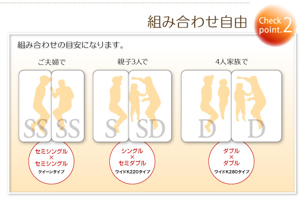 シンプルデザイン大型フロアベッド Grati グラティー 商品説明画像7