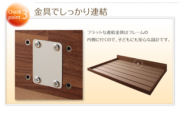 シンプルデザイン大型フロアベッド Grati グラティー 商品説明画像8