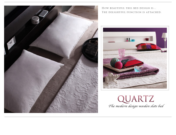 棚・コンセント付きデザインすのこベッド Quartz クォーツ 商品説明画像11