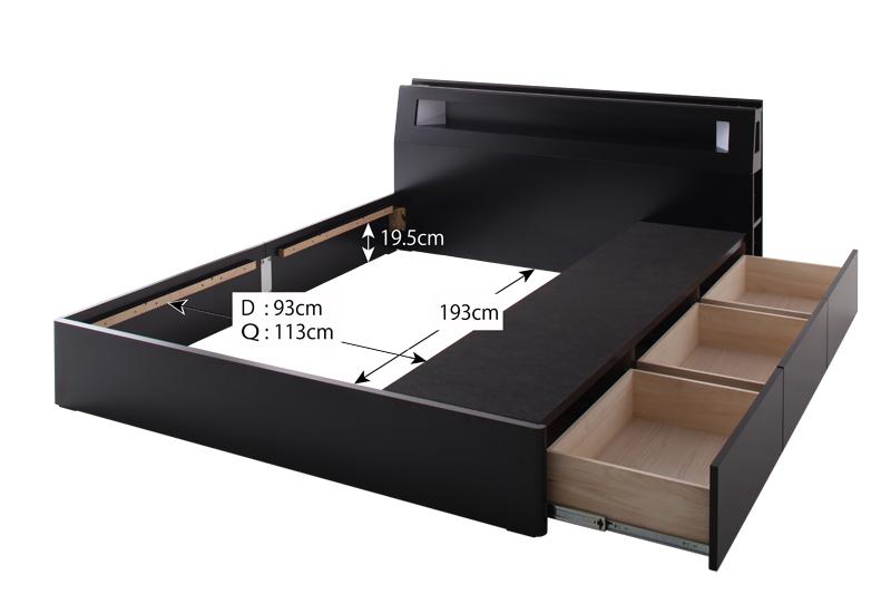 モダンライト・コンセント付き収納ベッド Farben ファーベン 商品追加画像19