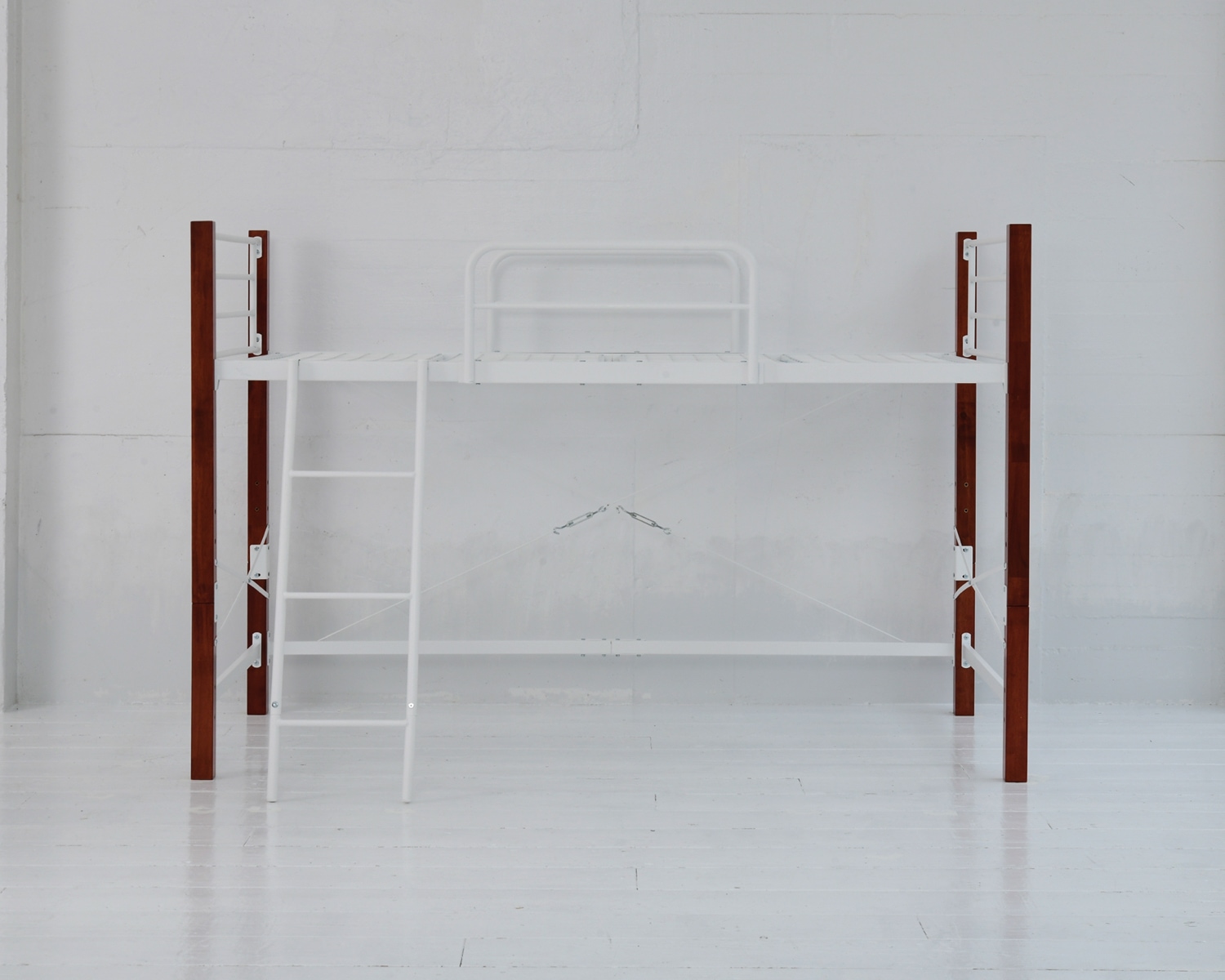 天然木脚パイプベッド ハイタイプ IRI-1042SET 商品追加画像13