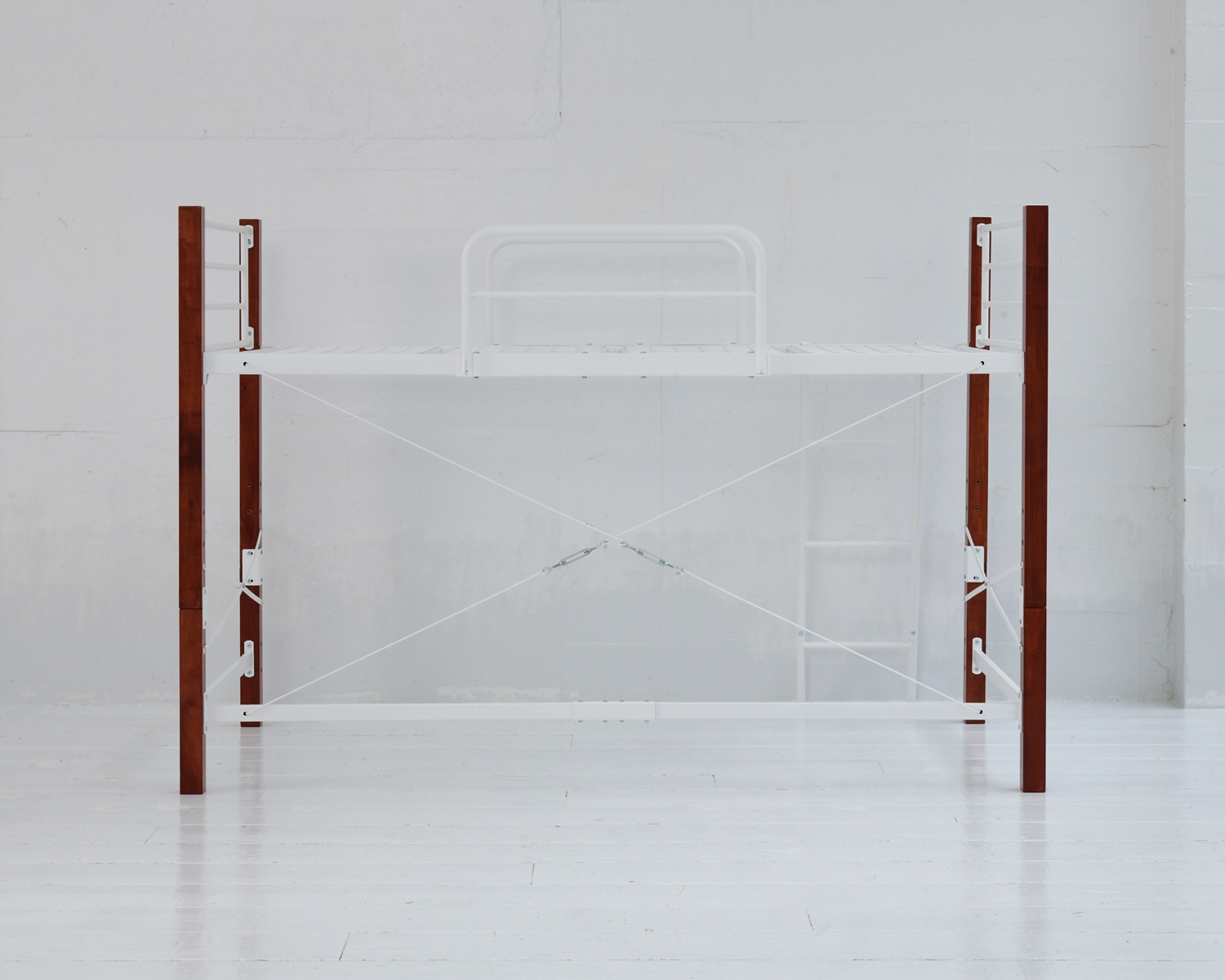 天然木脚パイプベッド ハイタイプ IRI-1042SET 商品追加画像15