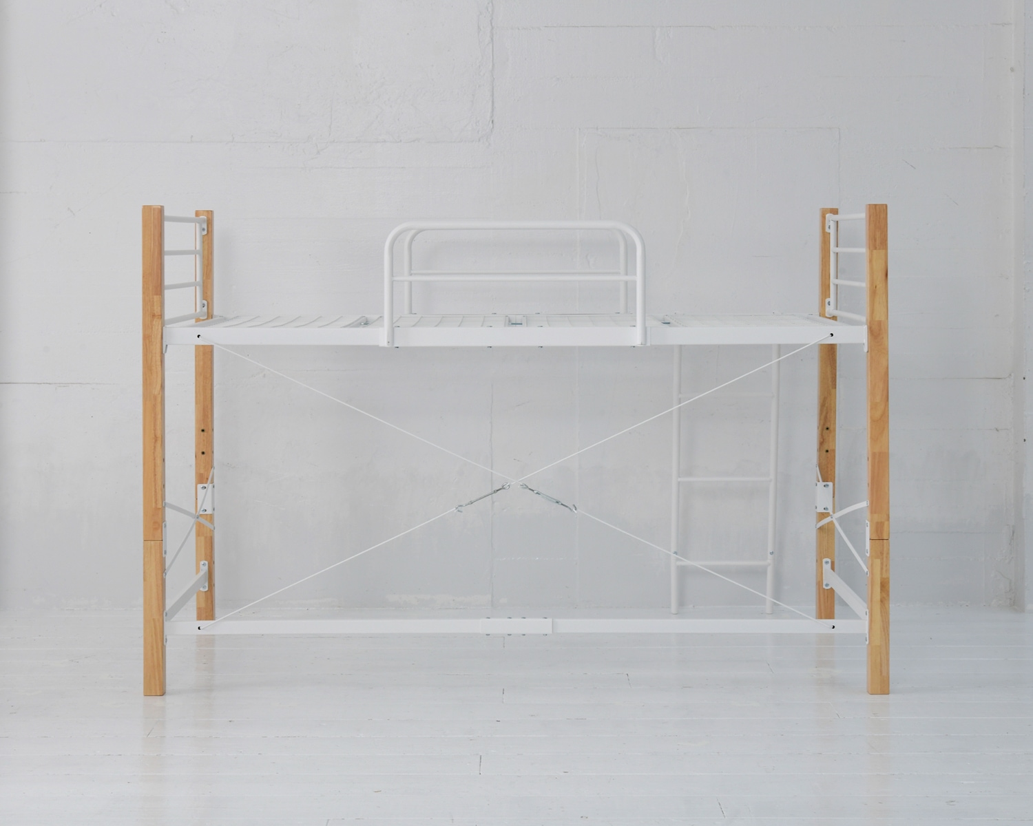 天然木脚パイプベッド ハイタイプ IRI-1042SET 商品追加画像20
