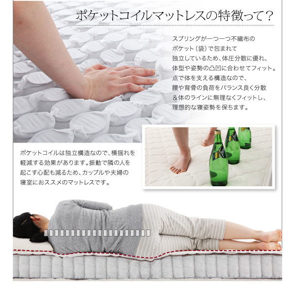 モダンライト・コンセント付き収納ベッド W.linea ダブルリネア 商品説明画像25