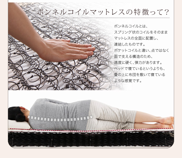 モダンライト・コンセント付き収納ベッド Aloa アロア 商品説明画像20