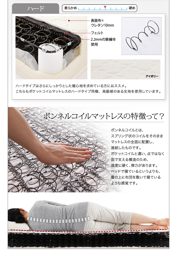 棚・照明・コンセント付き収納ベッド Luar ルアール 商品説明画像20