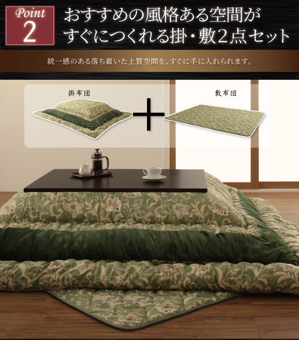 更紗模様こたつ布団 商品説明画像5