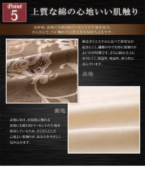 更紗模様こたつ布団 商品説明画像10