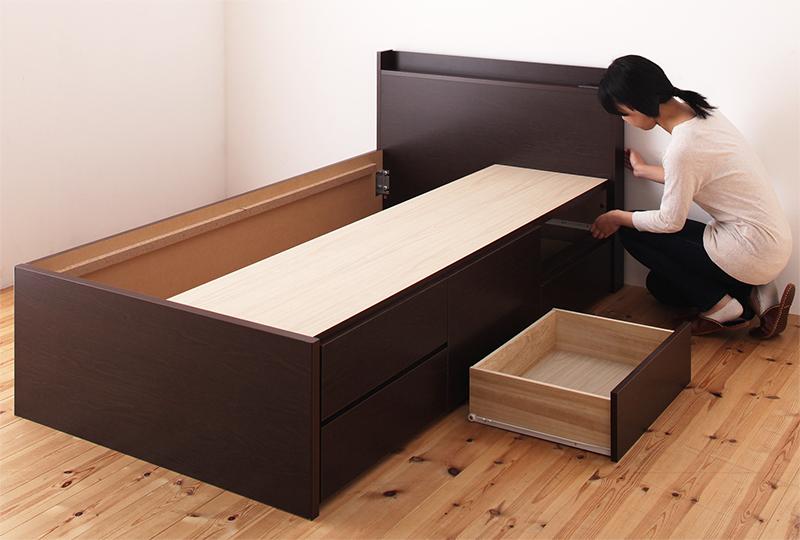 棚・コンセント付き_大容量コンパクトチェストベッド Refes リフェス 商品追加画像13