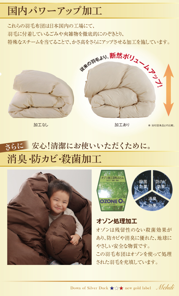 羽毛掛布団 Mehdi メディ 商品説明画像9