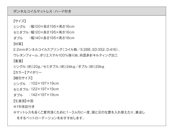 棚・ライト・コンセント付き多機能収納ベッド Potential ポテンシャル 商品説明画像26