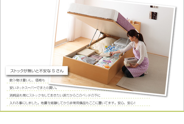 跳ね上げ収納ベッド Freeda フリーダ 商品説明画像21