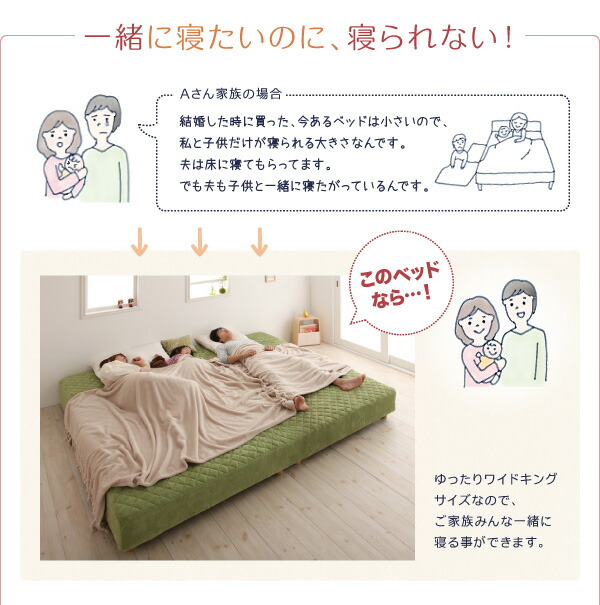 家族を繋ぐ大型マットレスベッド ELAMS エラムス 商品追加画像4