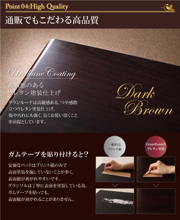モダンデザイン・大型サイズチェストベッド Grandluna グランルーナ 商品説明画像10