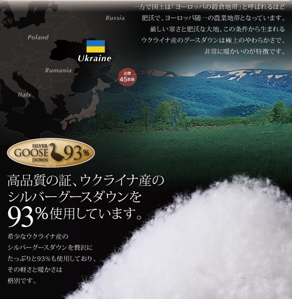羽毛掛布団単品 Bloom ブルーム 商品説明画像5