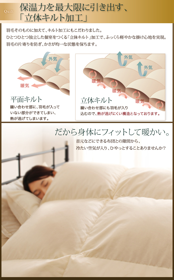 羽毛布団8点セット Bloom ブルーム 商品説明画像9