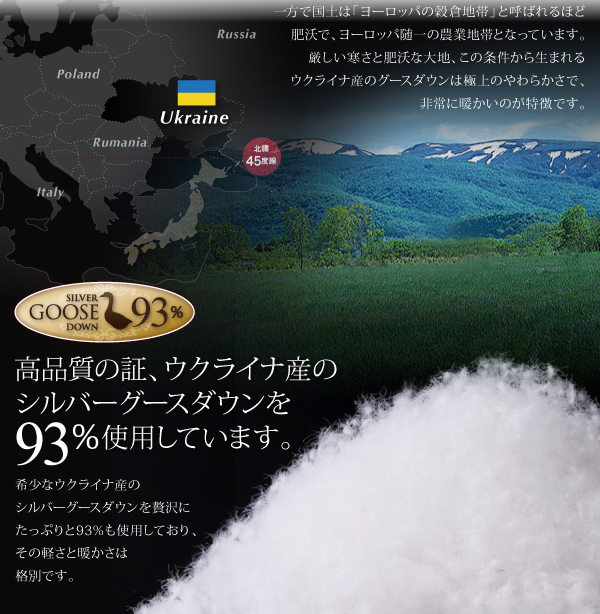 羽毛布団8点セット プレミアム敷布団タイプ Bloom ブルーム 商品説明画像6