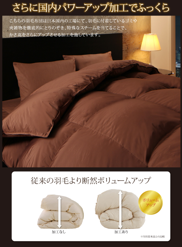 羽毛布団8点セット プレミアム敷布団 Lathyrus ラティルス 商品説明画像9