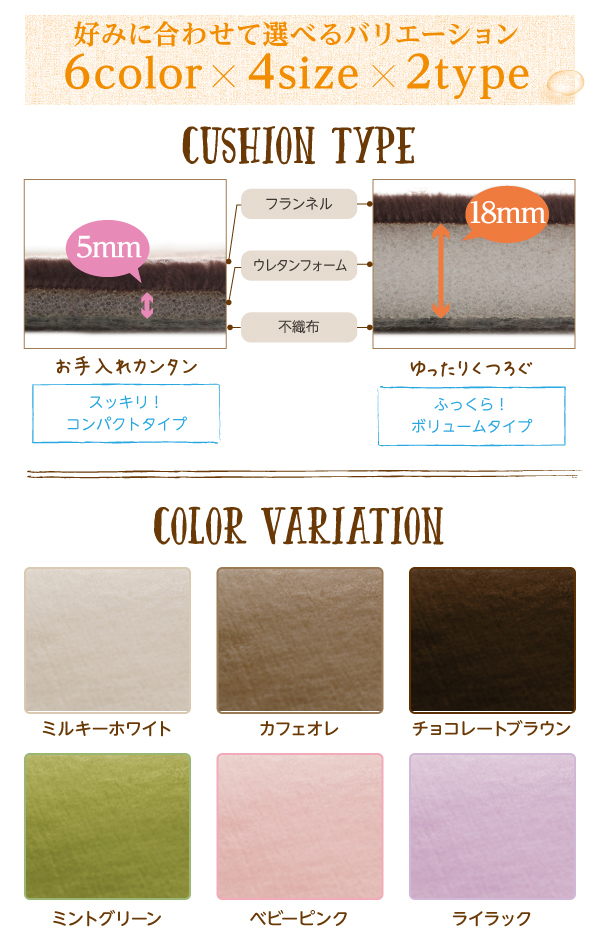 厚みが選べる！はっ水ラグ Repewell レペウェル 商品説明画像15