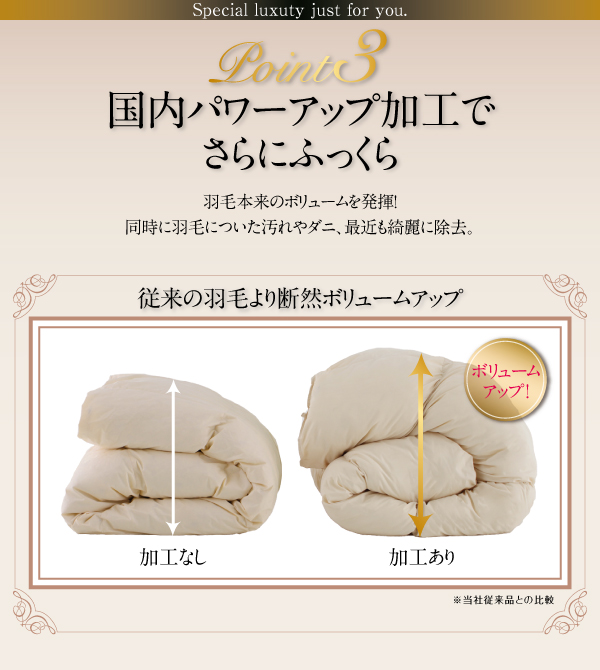 羽毛掛布団 Selena セレナ 商品説明画像8