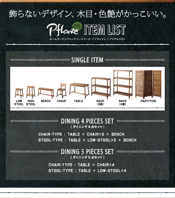 ルームガーデンファニチャーシリーズ Pflanze プフランツェ 商品説明画像3