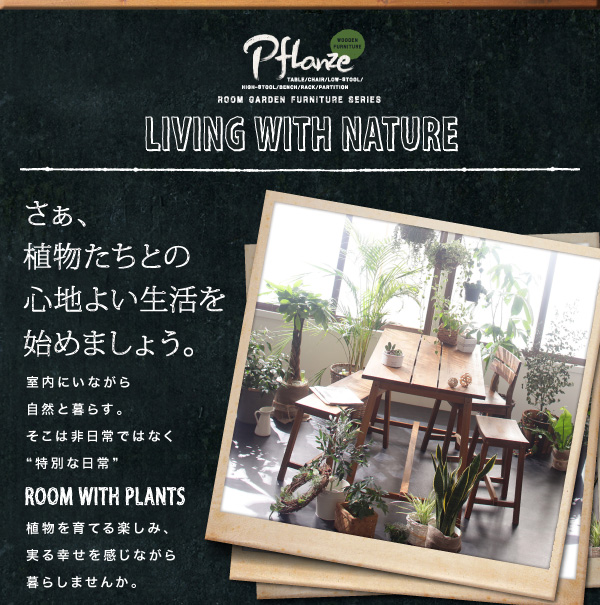 ルームガーデンファニチャーシリーズ Pflanze プフランツェ 商品説明画像4