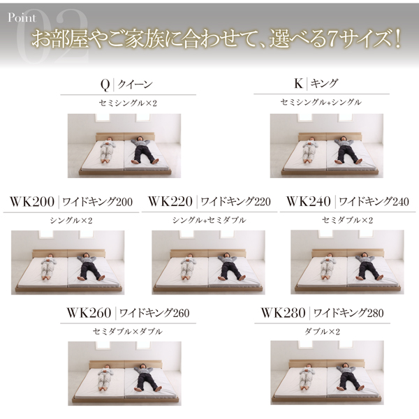 大型モダンフロアベッド ALBOL アルボル 商品説明画像4