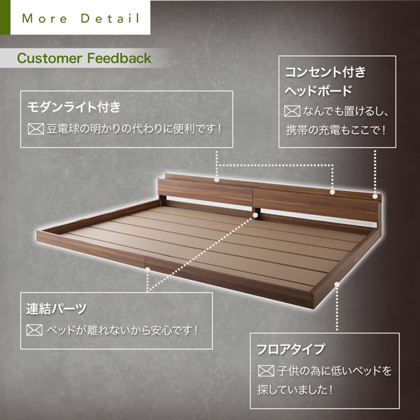 大型モダンフロアベッド ENTRE アントレ 商品説明画像12