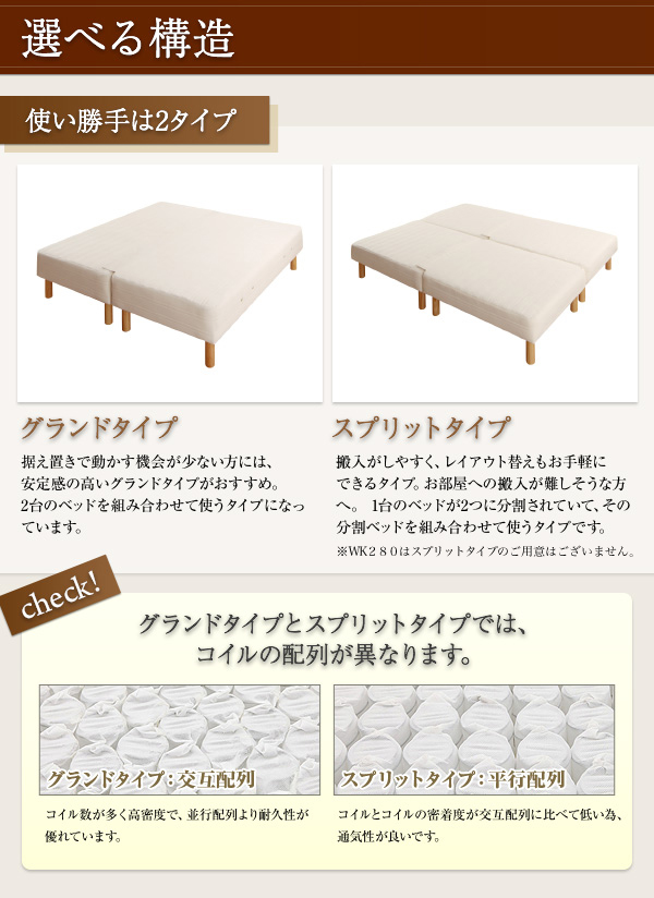 日本製ポケットコイルマットレスベッド MORE モア 商品画像6
