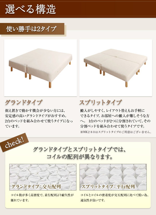 日本製ポケットコイルマットレスベッド MORE モア 商品説明画像6