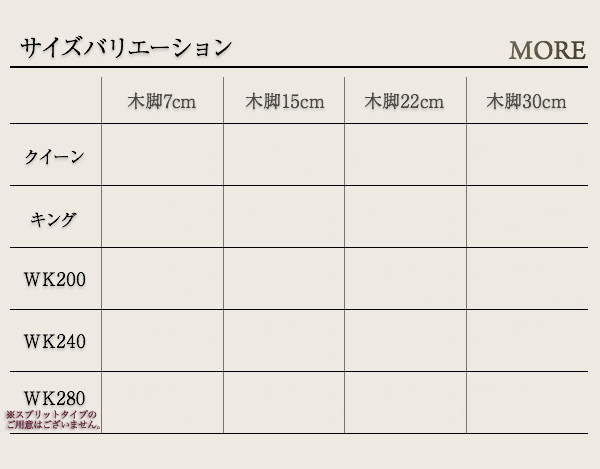 日本製ポケットコイルマットレスベッド MORE モア 商品画像13