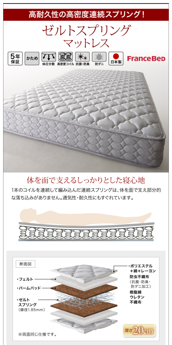 モダンデザインレザーフロアベッド BASTOL バストル 商品説明画像27