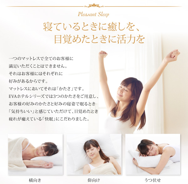 超快眠マットレス抗菌防臭防ダニ  エヴァ ホテルプレミアム