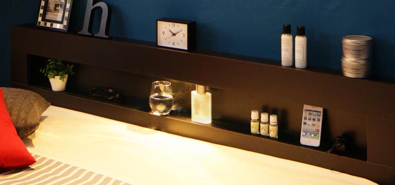 ＬＥＤライト・コンセント付きフロアベッド Tessera テセラ 商品追加画像8