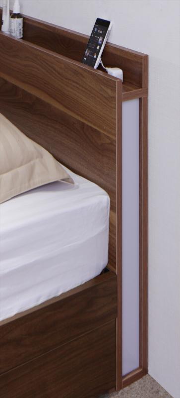 スリムモダンライト付き収納ベッド Cozy-Moon コージームーン 商品追加画像6