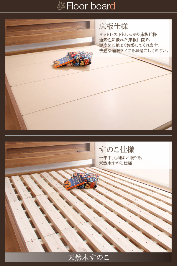 LEDライト・コンセント付きデザインベッド Esperto エスペルト 商品説明画像12