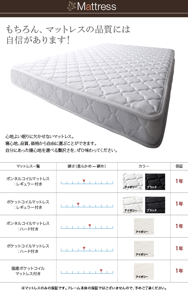 LEDライト・コンセント付きデザインベッド Esperto エスペルト 商品説明画像16