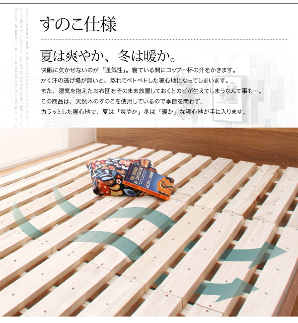 スリムモダンライト付きデザインベッド Wind Chester ウィンドチェスター 商品説明画像12