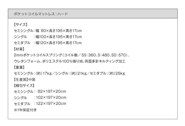 ガス圧式跳ね上げ収納ベッド NewGlover ニューグローヴァー 商品説明画像37