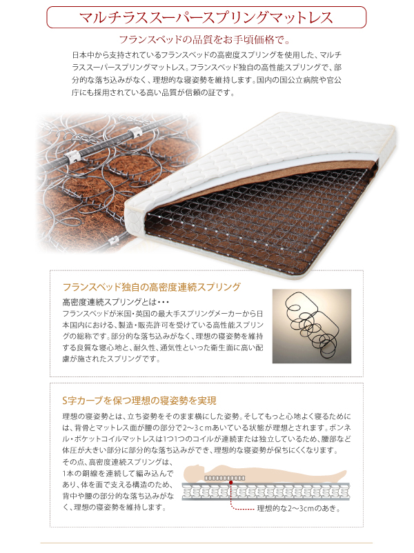 日本製_棚・コンセント付き_大容量チェストベッド Spatium スパシアン 商品説明画像38