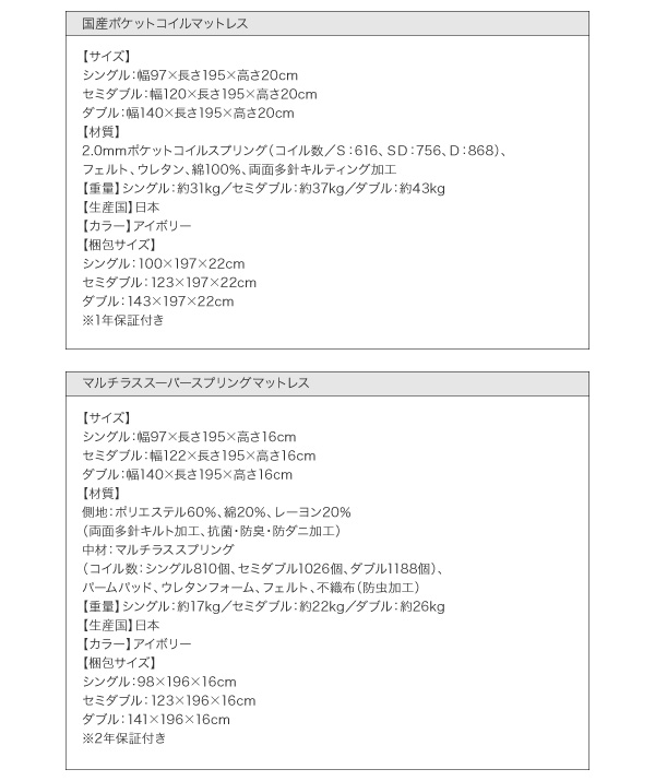 モダンライト・コンセント付きスリムデザイン収納ベッド Federal フェデラル 商品説明画像41