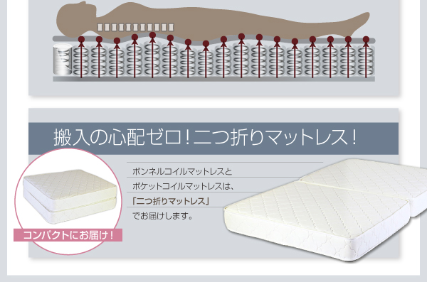 フラップ棚・照明・コンセントつき多機能ベッド Cercatore チェルカトーレ 商品説明画像14