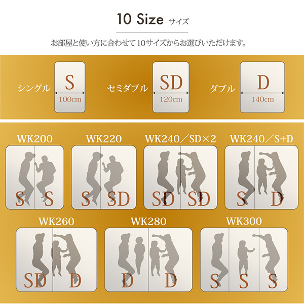 棚・ライト・コンセント付きファミリーローベッド Crecer クレセール (ベッドフレームのみ / シングル / ブラウン / -　[No.100012596]) 商品説明画像13