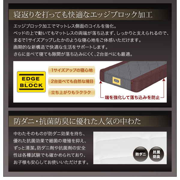 棚・ライト・コンセント付きファミリーローベッド Crecer クレセール (ベッドフレームのみ / シングル / ブラウン / -　[No.100012596]) 商品説明画像20