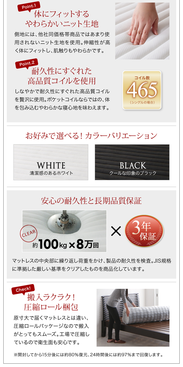 棚・コンセント・収納付き大型モダンデザインベッド Cedric セドリック (ベッドフレームのみ / ワイドK200(S×2) / ウォルナットブラウン / -　[No.100011629]) 商品説明画像21