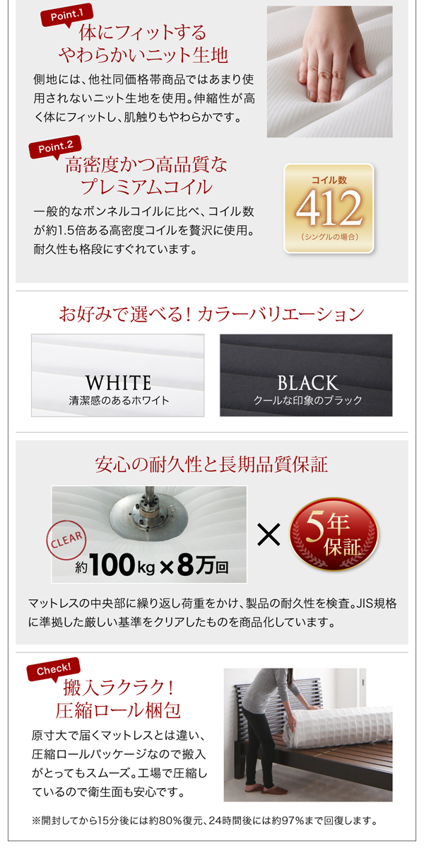 棚・コンセント・収納付き大型モダンデザインベッド Cedric セドリック (ベッドフレームのみ / ワイドK200(S×2) / ウォルナットブラウン / -　[No.100011629]) 商品説明画像23