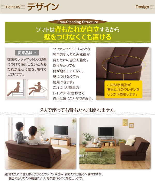 フリーレイアウト・ソファマットレス SOMAT ソマト 商品説明画像8