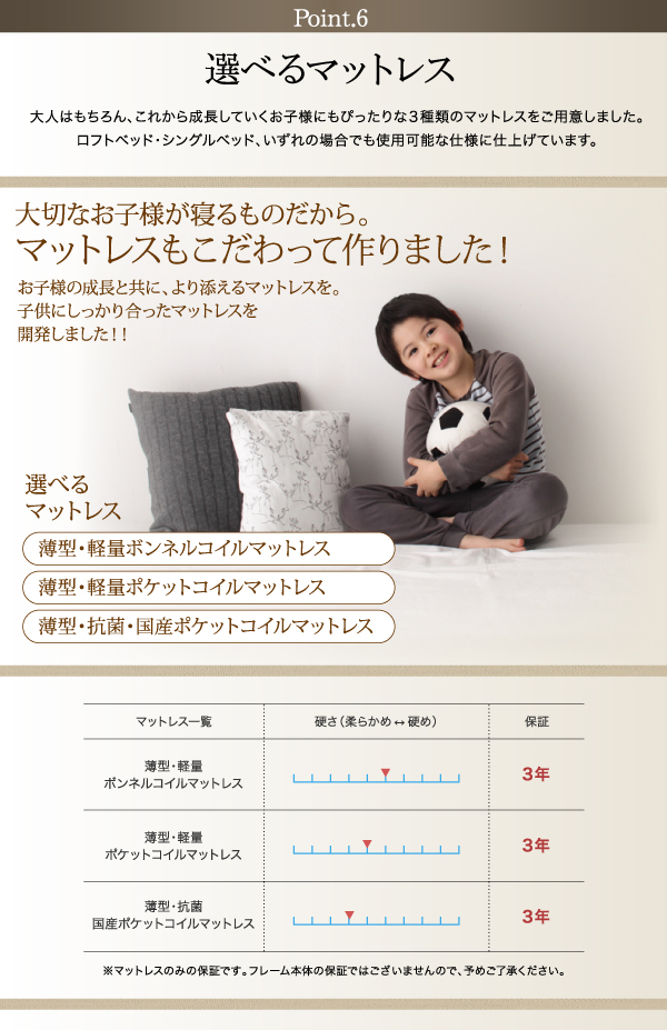 棚・コンセント付きシステムロフトベッド inity アイニティ 商品説明画像15